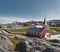 Nuuk Church Cathedral Annaassisitta Oqaluffia, church of our Saviour in Historical center of Nuuk. Capital of Greenland