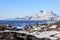 Nuuk city suburb colorful landscape, Sermitsiaq mountain