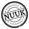 Nuuk stamp rubber grunge