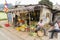 Nuwara Eliya, Sri Lanka: 03/20/2019: Traditional fruit and veg shop wit