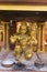 Nuwara Eliya, Sri Lanka: 03/21/2019:Sriramajayam Hindu Temple ornate gold statues of the gods