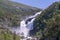 NyastÃ¸lfossen the second waterfall in the Husedalen valley