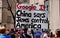 NYC: Man Holding Political Sign at Easter Parade