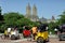 NYC: Pedicabs at Central Park\'s Cherry Hill