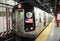 NYC Subway L Train arrives at Eighth Avenue Station in Manhattan