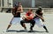 NYC: Three Youths Break Dancing