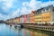 Nyhavn embankment in sunshine, Copenhagen