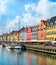 Nyhavn embankment in sunshine, Copenhagen