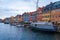 Nyhavn, historical harbor in Copenhagen, Denmark