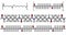 Nylon nylon-6,6 plastic polymer, chemical structure. Multiple representations.