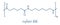 Nylon nylon-6,6 plastic polymer, chemical structure. Skeletal formula.