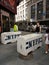 NYPD Concrete Safety Barriers, Times Square, NYC, USA