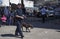 NYPD Counter-terrorism bureau K-9 dog talk during opening day Ya