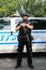 NYPD counter terrorism officer providing security