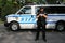 NYPD counter terrorism officer providing security