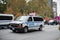 NYPD Van in New York City. New York Police Department vehicle