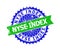 NYSE INDEX Bicolor Rosette Corroded Stamp