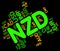 Nzd Currency Indicates New Zealand Dollar And Broker