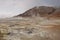 NÃ¡maskarÃ°. Fumarole field in Namafjall, Iceland. Namaskard geothermal beauty landscape with mud pools and steam. Icelandic brown