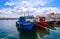 O Grove Ogrove port with fishing boats Pontevedra