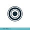 O Letter Target Icon Vector Logo Template Illustration Design. Vector EPS 10