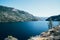 O shaughnessy dam view in yosemite national park