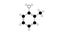 o-toluidine molecule, structural chemical formula, ball-and-stick model, isolated image ortho-toluidine