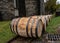 Oak Barrels Used in Making Bourbon Whiskey