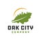 Oak leaf city logo