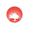 Oak Tree icon Vector Illustration design Logo
