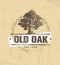 Oak Tree Logo Vector Design