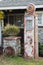 Oak View, California, USA, December 15, antique gas pump