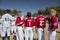 Oak View, California, USA, March 7, 2015, Ojai Valley Little League Field,youth Baseball, Spring,