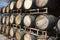 Oak wine barrels
