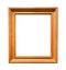 Oak wooden wide picture frame cutout