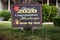 OAKDALE, CALIFORNIA / USA - APRIL 29, 2020: People in the community post signs in their front yards to congratulate graduates