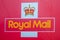 OAKHAM, RUTLAND, ENGLAND- 25 JANUARY 2021: Royal Mail logo on van