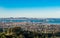 Oakland, Bay Bridge and San Francisco view from Skyline Blvd