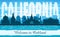 Oakland California city skyline vector silhouette