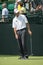 OAKMONT, UNITED STATES - Jun 16, 2016: Professional Golfer Jim Furyk on the Putting Green at the US Open Golf Tournament