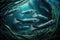 Oarfish Fish Underwater Lush Nature by Generative AI