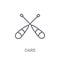 Oars icon. Trendy Oars logo concept on white background from Nau