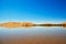 Oasis lake in Sahara desert, Merzouga, Africa