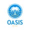 Oasis logo template vector design