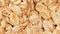 Oat Flakes, Rotating Background - Top View