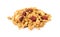Oat Granola with dried raspberries breakfast cereal isolated on