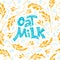 Oat milk pattern