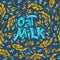 Oat milk pattern