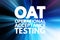 OAT - Operational Acceptance Testing acronym, business concept background