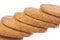 Oatmeal Biscuits Macro Isolated